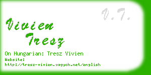 vivien tresz business card